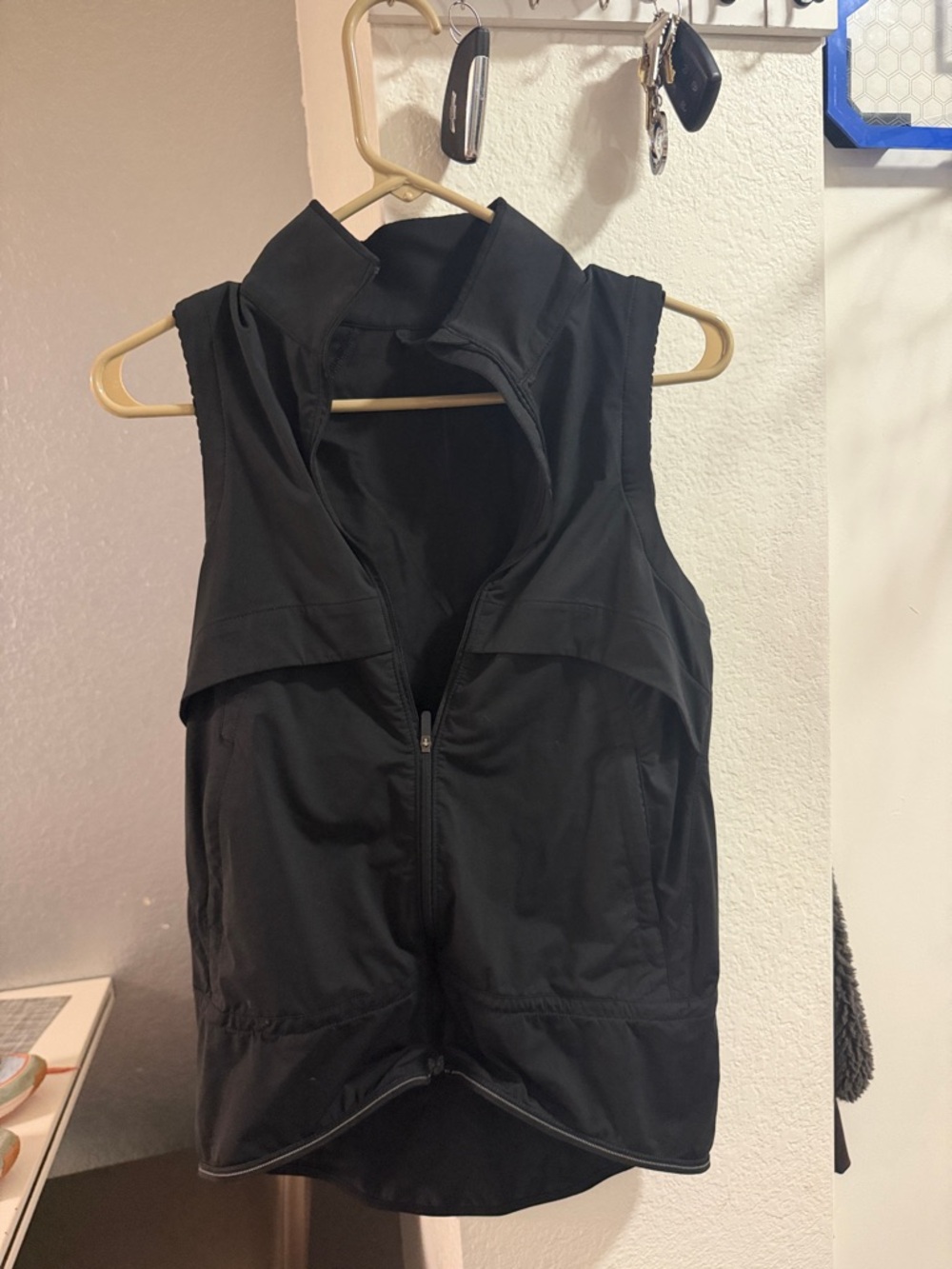 lululemon athletica Black Zip-Up Performance Vest